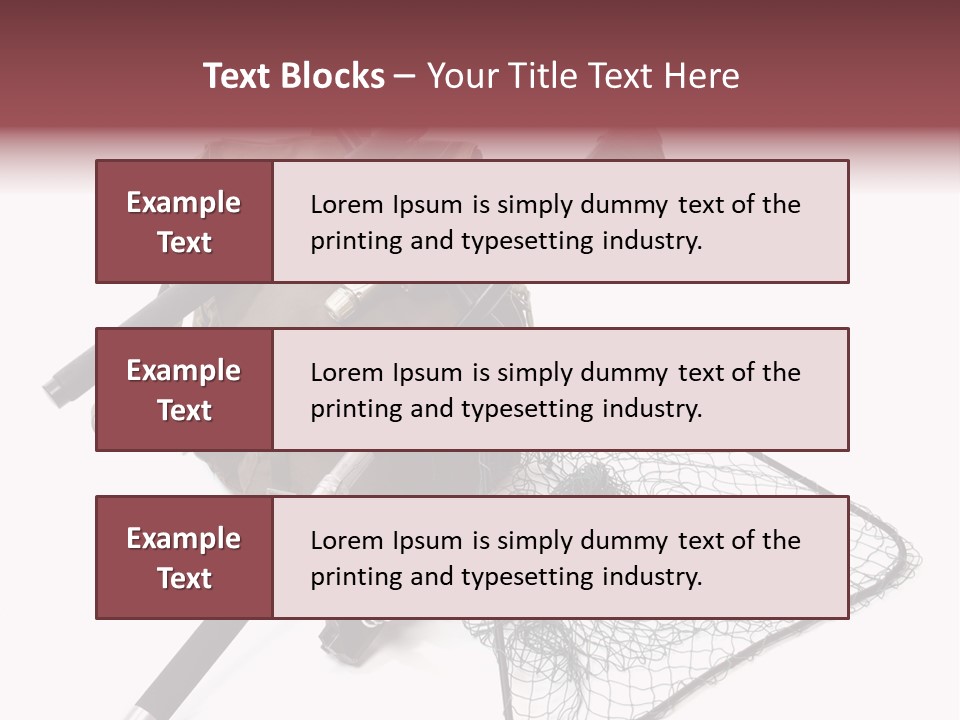 Fishing Net Angling Net PowerPoint Template