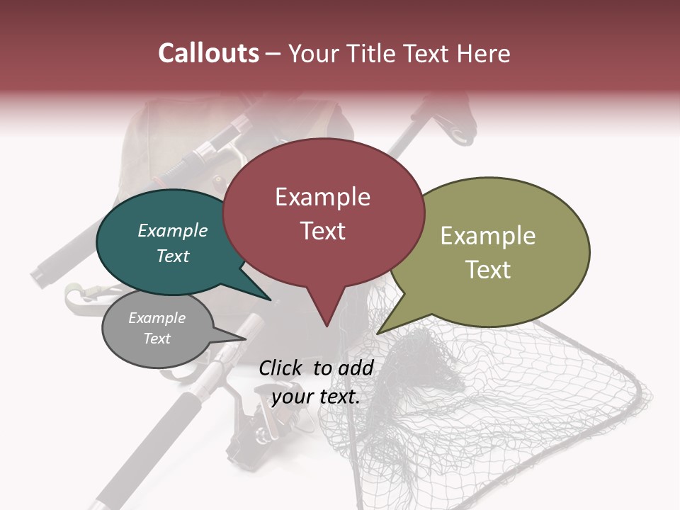 Fishing Net Angling Net PowerPoint Template