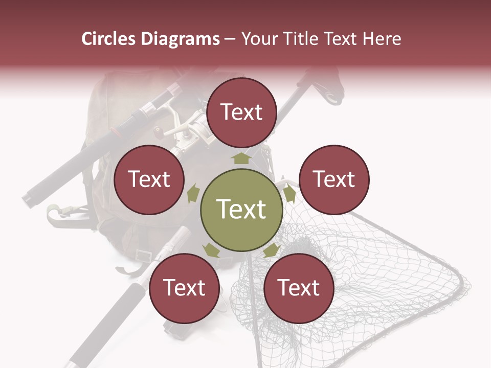 Fishing Net Angling Net PowerPoint Template