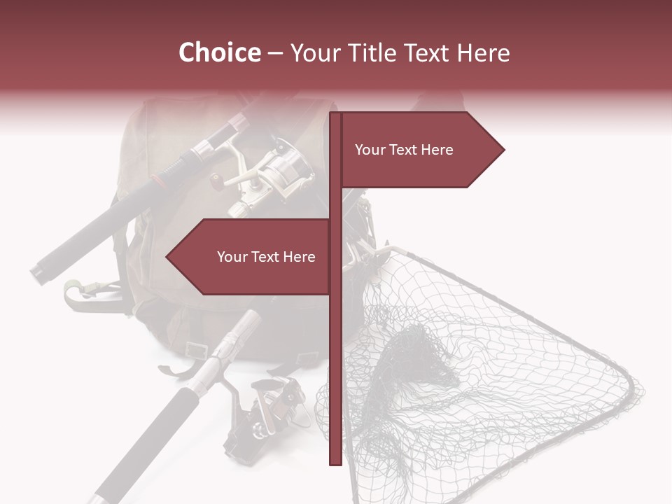 Fishing Net Angling Net PowerPoint Template
