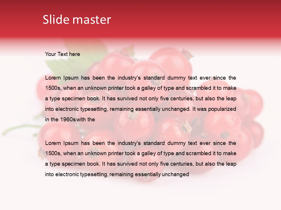 Dessert Food Ripe PowerPoint Template