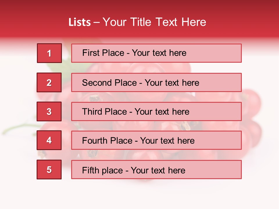 Dessert Food Ripe PowerPoint Template
