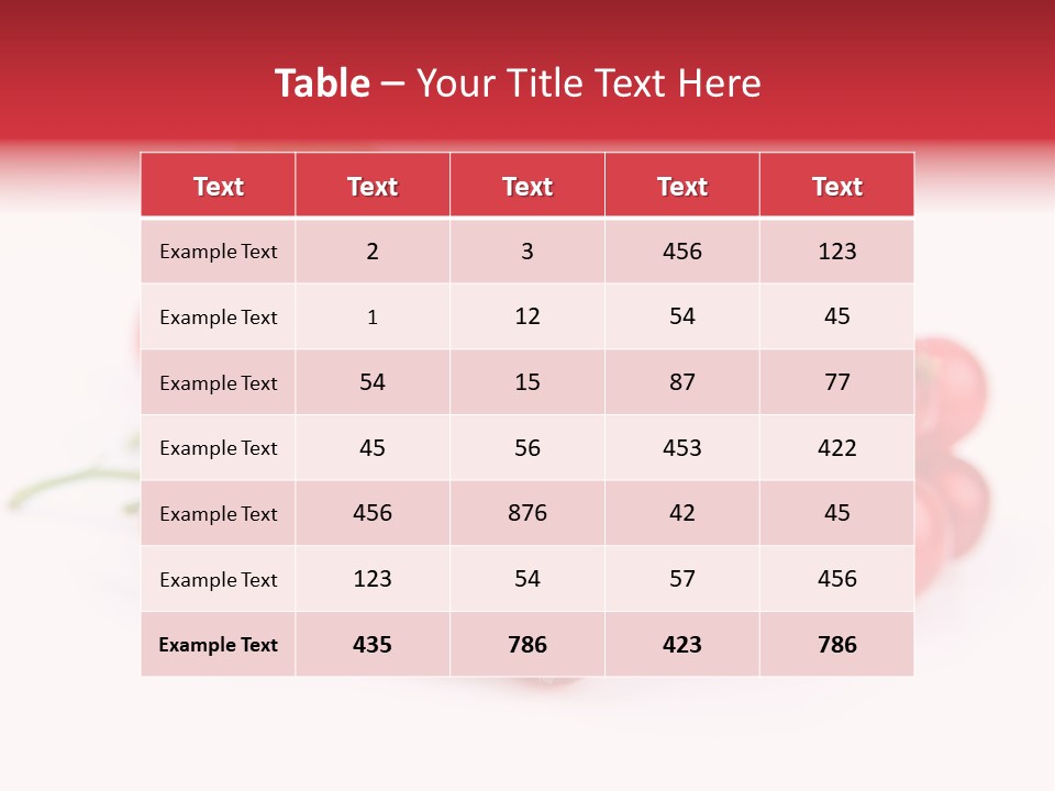 Dessert Food Ripe PowerPoint Template