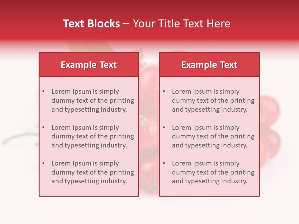 Dessert Food Ripe PowerPoint Template