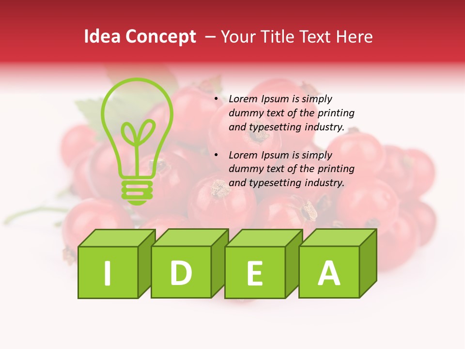 Dessert Food Ripe PowerPoint Template