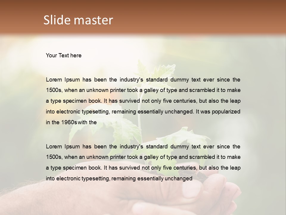 Environmental Spring Blurred PowerPoint Template