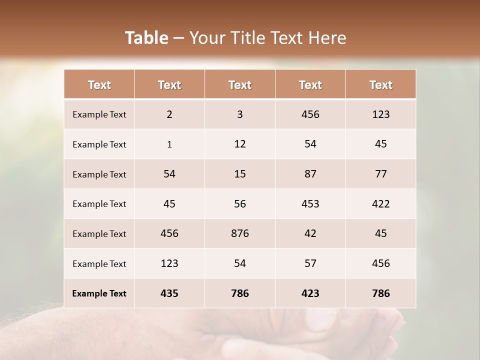 Environmental Spring Blurred PowerPoint Template