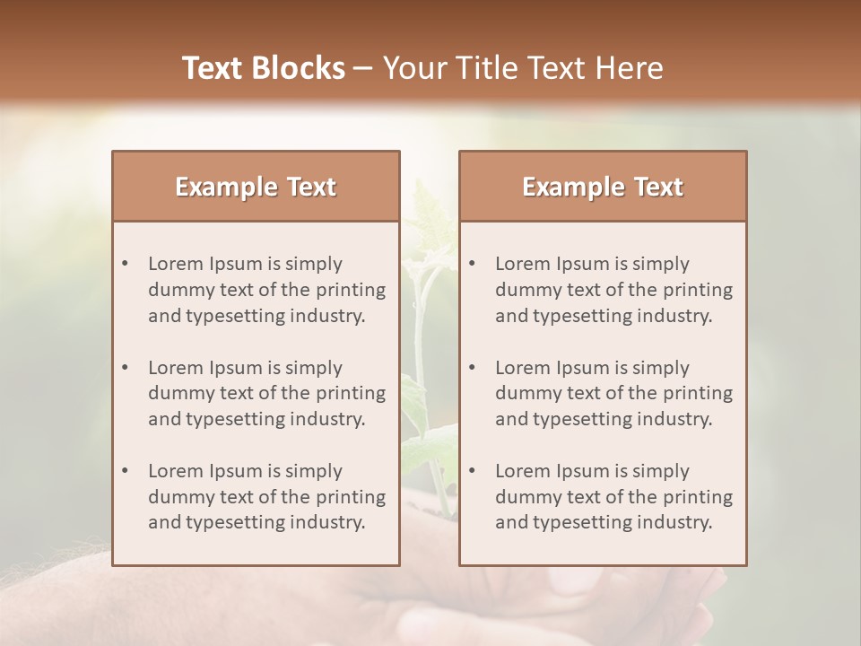 Environmental Spring Blurred PowerPoint Template