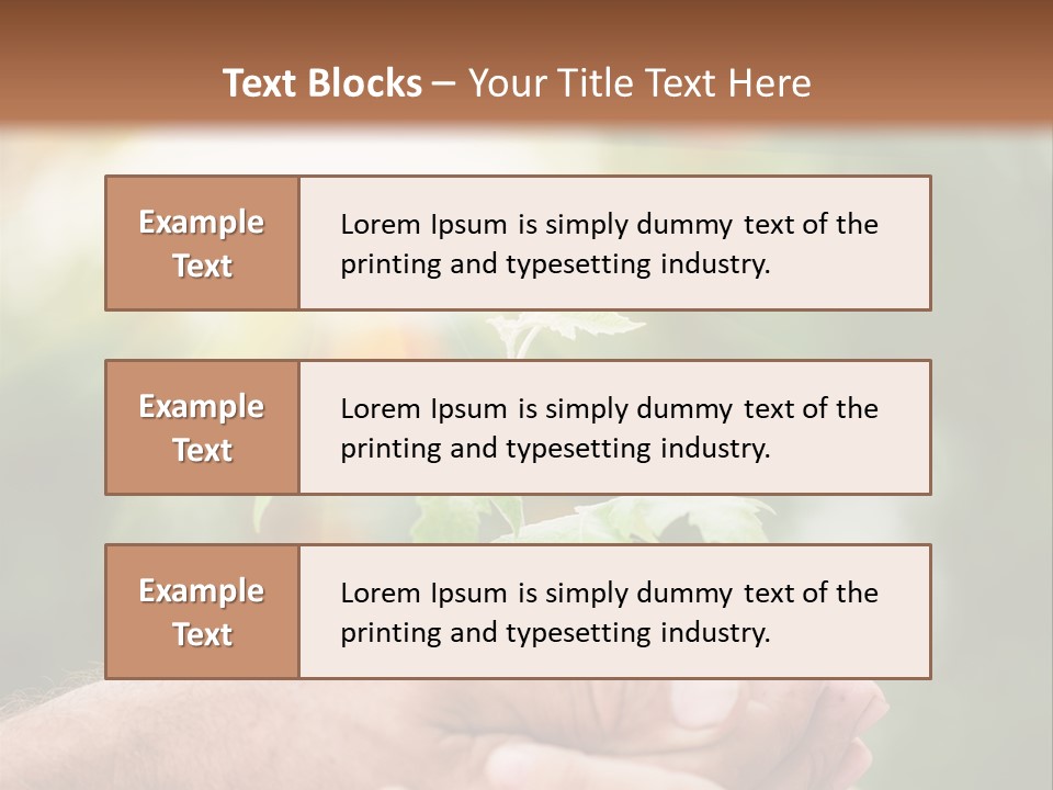 Environmental Spring Blurred PowerPoint Template