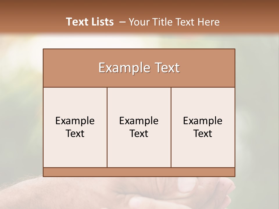 Environmental Spring Blurred PowerPoint Template