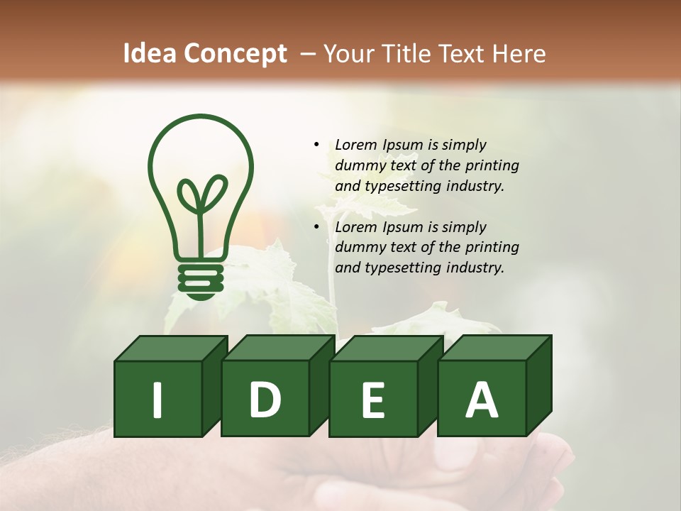 Environmental Spring Blurred PowerPoint Template