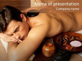 Health Massage Guy PowerPoint Template