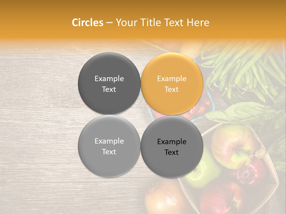 Arranged Farmers Market Basil PowerPoint Template