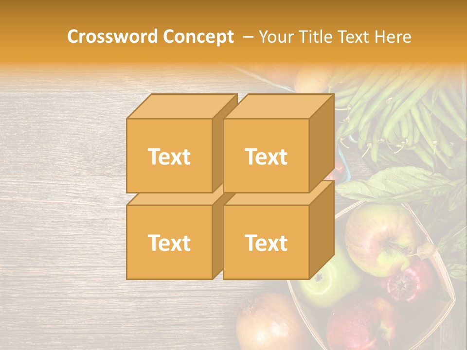 Arranged Farmers Market Basil PowerPoint Template