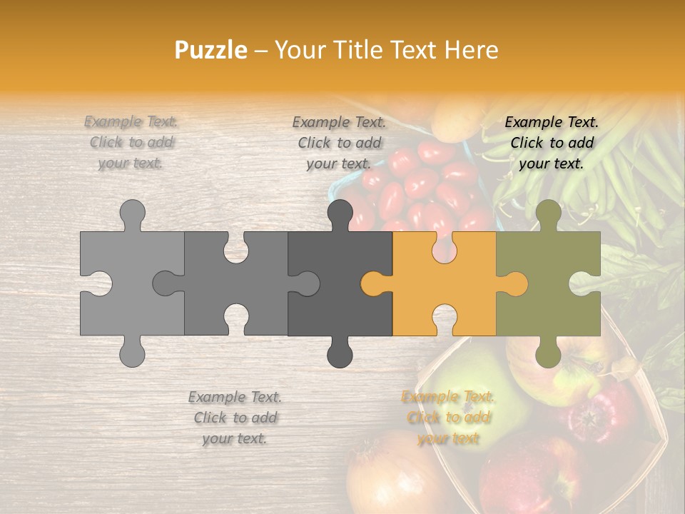 Arranged Farmers Market Basil PowerPoint Template