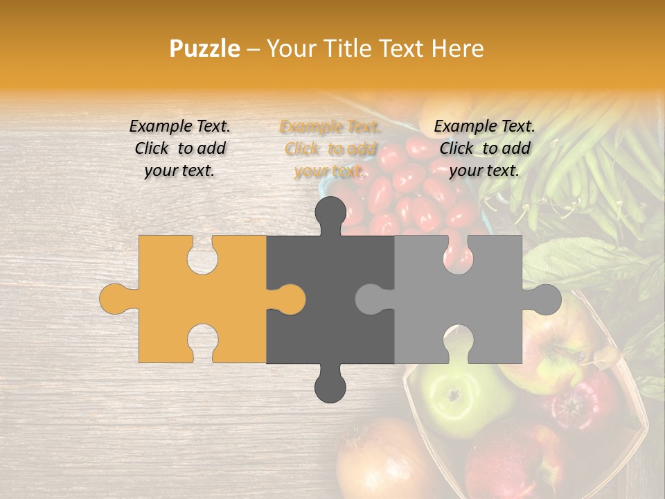 Arranged Farmers Market Basil PowerPoint Template