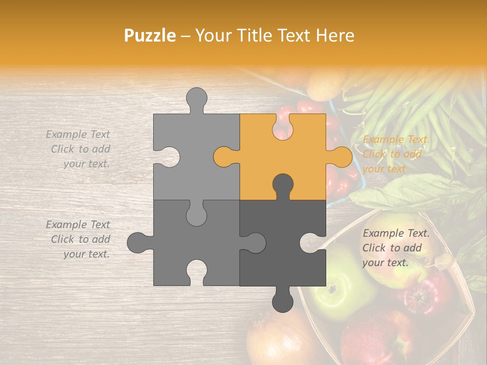 Arranged Farmers Market Basil PowerPoint Template