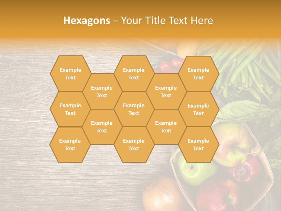 Arranged Farmers Market Basil PowerPoint Template