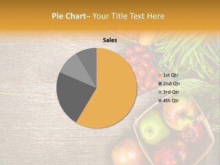 Arranged Farmers Market Basil PowerPoint Template