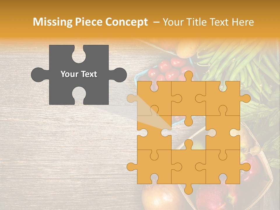 Arranged Farmers Market Basil PowerPoint Template