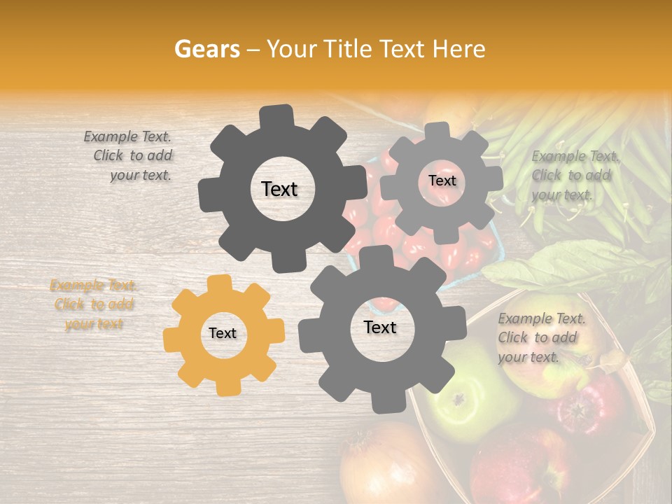 Arranged Farmers Market Basil PowerPoint Template