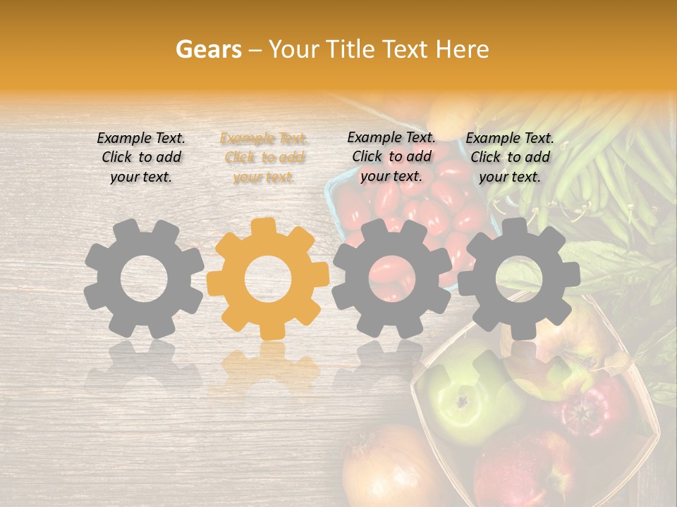 Arranged Farmers Market Basil PowerPoint Template