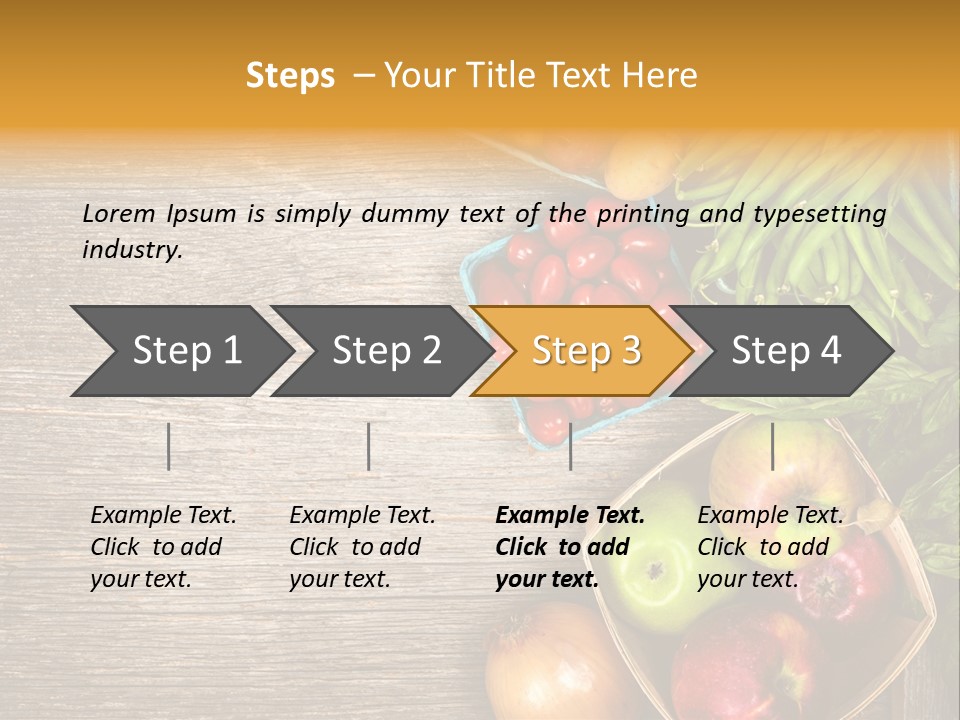 Arranged Farmers Market Basil PowerPoint Template