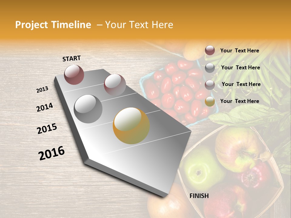 Arranged Farmers Market Basil PowerPoint Template