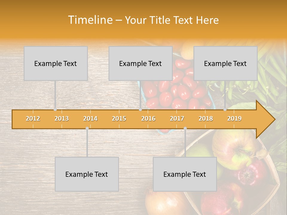 Arranged Farmers Market Basil PowerPoint Template