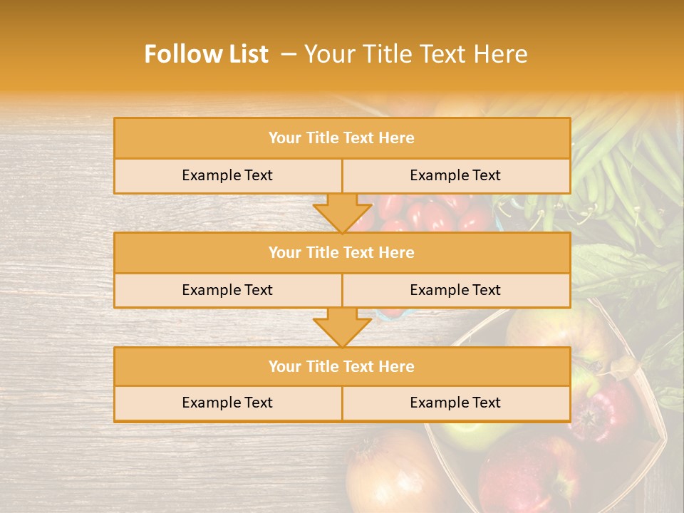 Arranged Farmers Market Basil PowerPoint Template