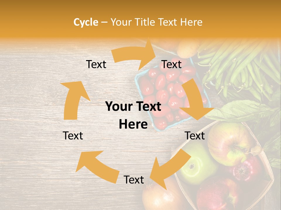 Arranged Farmers Market Basil PowerPoint Template