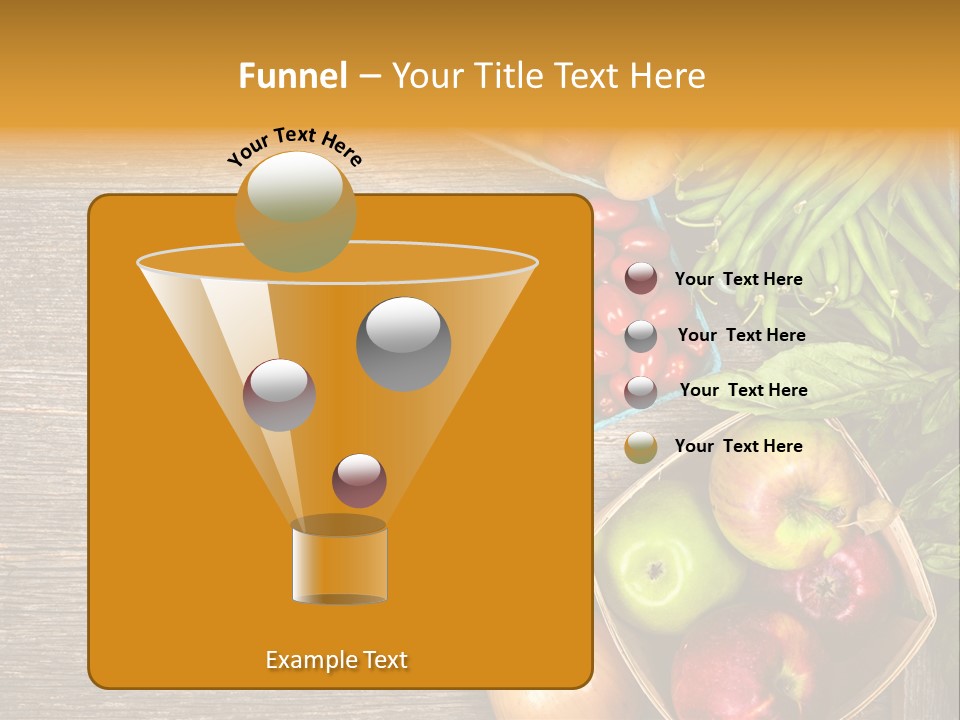 Arranged Farmers Market Basil PowerPoint Template