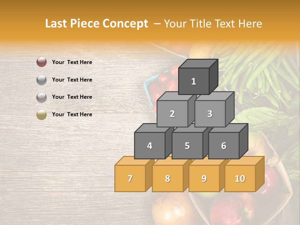 Arranged Farmers Market Basil PowerPoint Template