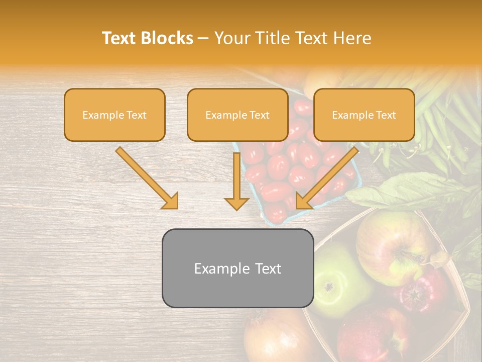 Arranged Farmers Market Basil PowerPoint Template