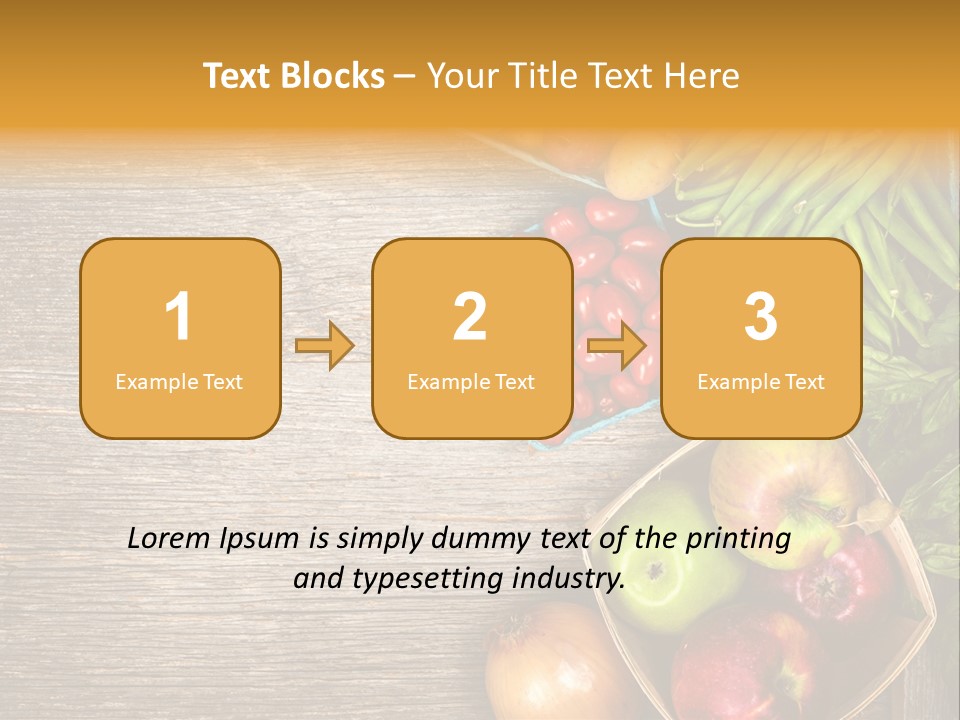 Arranged Farmers Market Basil PowerPoint Template