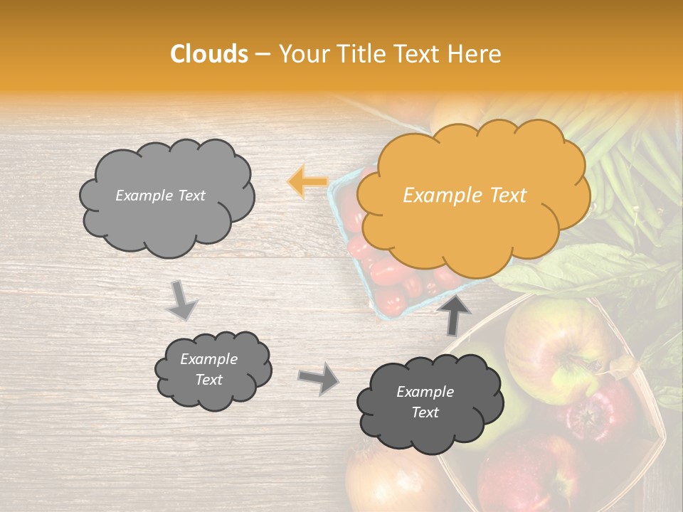 Arranged Farmers Market Basil PowerPoint Template
