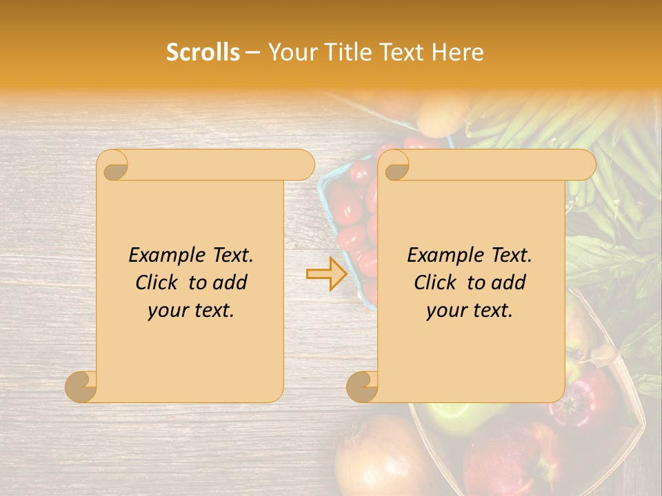Arranged Farmers Market Basil PowerPoint Template