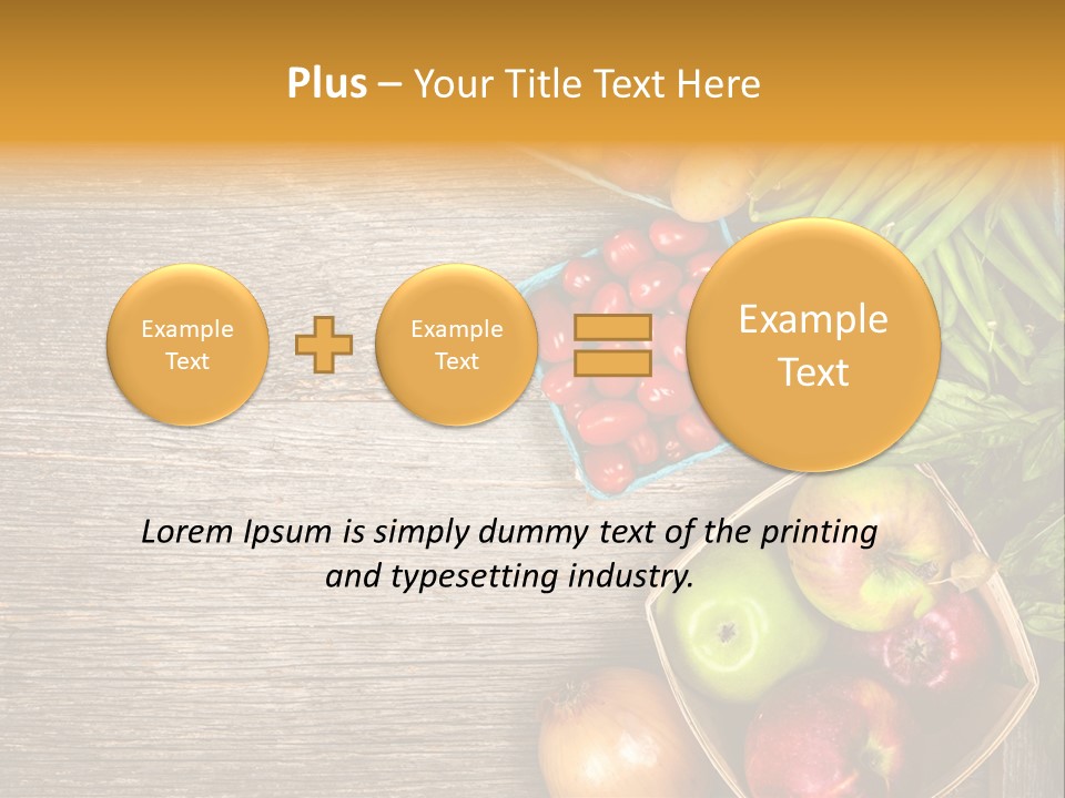 Arranged Farmers Market Basil PowerPoint Template