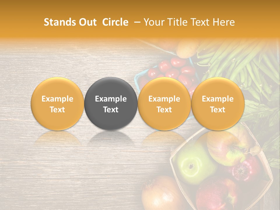 Arranged Farmers Market Basil PowerPoint Template