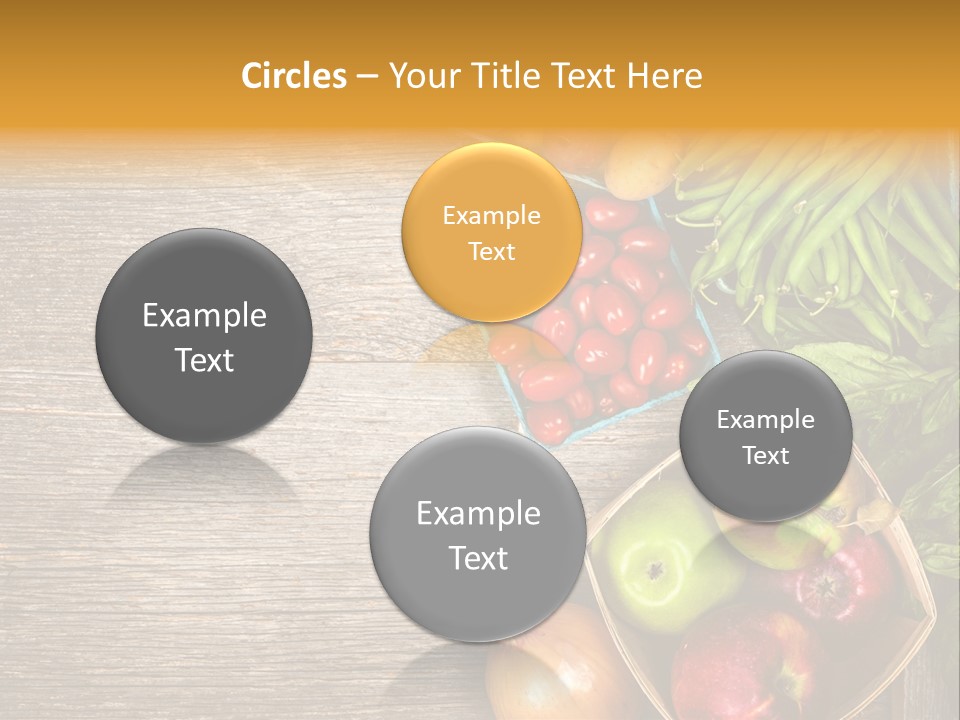 Arranged Farmers Market Basil PowerPoint Template