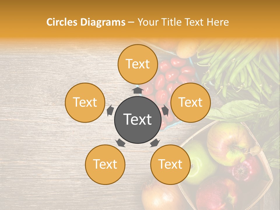 Arranged Farmers Market Basil PowerPoint Template