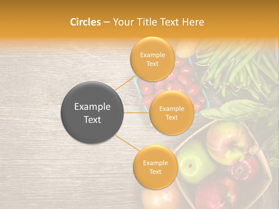 Arranged Farmers Market Basil PowerPoint Template