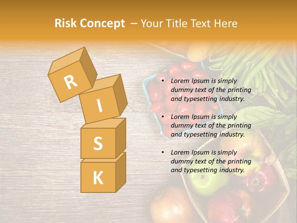 Arranged Farmers Market Basil PowerPoint Template