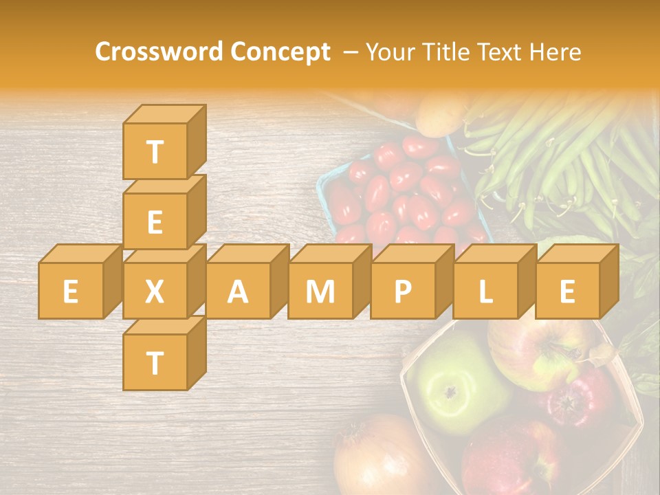 Arranged Farmers Market Basil PowerPoint Template