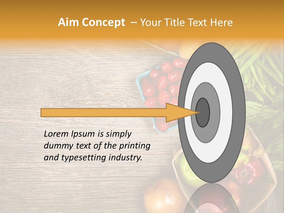 Arranged Farmers Market Basil PowerPoint Template