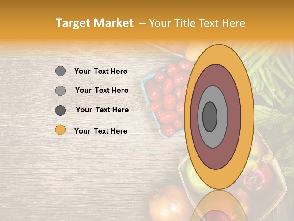 Arranged Farmers Market Basil PowerPoint Template