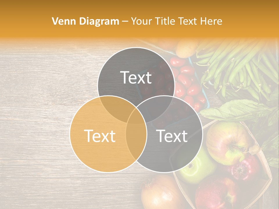 Arranged Farmers Market Basil PowerPoint Template