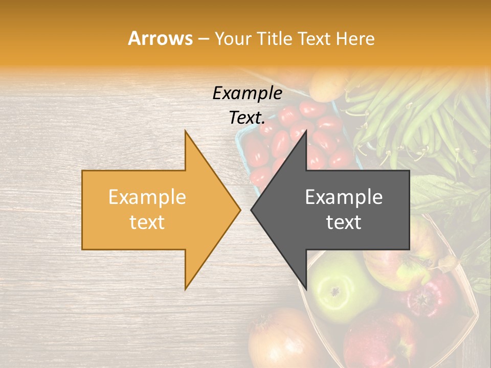 Arranged Farmers Market Basil PowerPoint Template