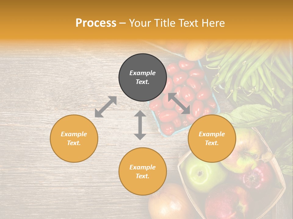 Arranged Farmers Market Basil PowerPoint Template