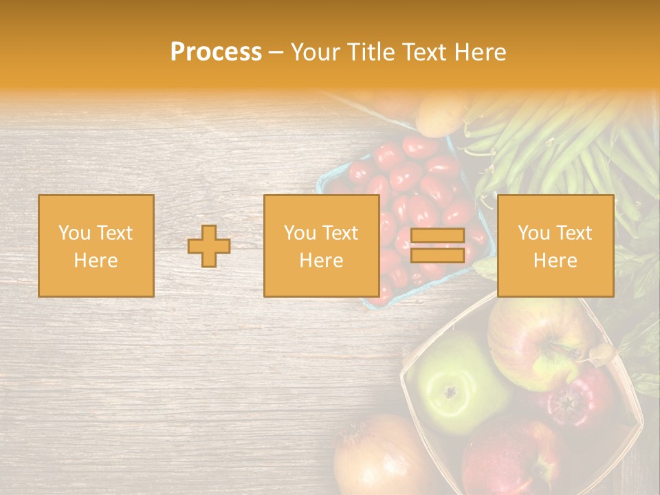 Arranged Farmers Market Basil PowerPoint Template